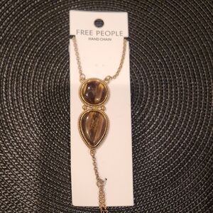 Free People Gold and Brown Bracelet